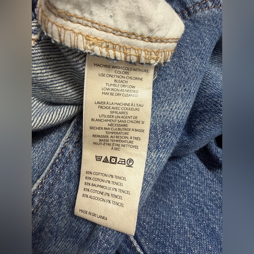 Anthropologie x Pilcro Mid-Rise Relaxed Fit Cargo Jeans Size 29 Pre-Loved - Picture 7 of 7